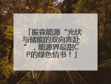振森能源“光伏与储能的双向奔赴”，能源界最甜CP的绿色情书！