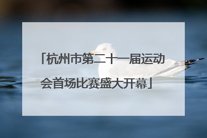 杭州市第二十一届运动会首场比赛盛大开幕