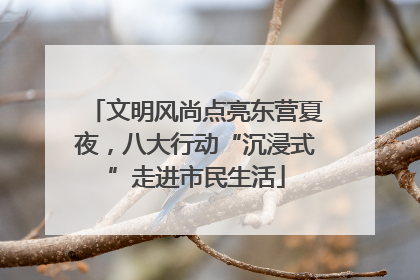 文明风尚点亮东营夏夜，八大行动“沉浸式”走进市民生活