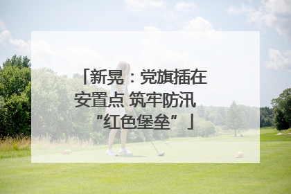 新晃：党旗插在安置点 筑牢防汛“红色堡垒”
