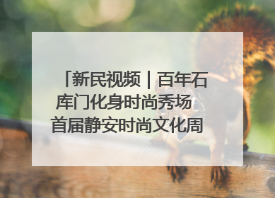新民视频｜百年石库门化身时尚秀场 首届静安时尚文化周在张园开幕
