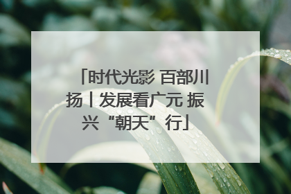 时代光影 百部川扬丨发展看广元 振兴“朝天”行