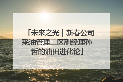 未来之光｜新春公司采油管理二区副经理孙哲的油田进化论