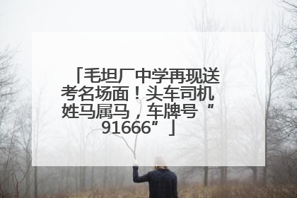 毛坦厂中学再现送考名场面！头车司机姓马属马，车牌号“91666”