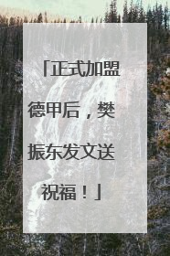 正式加盟德甲后，樊振东发文送祝福！