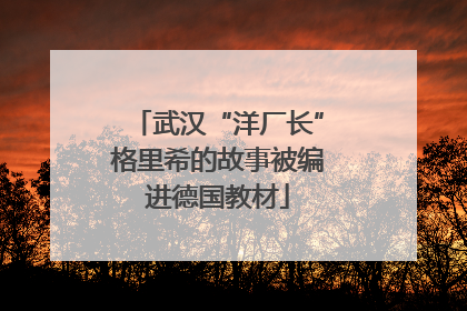 武汉“洋厂长”格里希的故事被编进德国教材