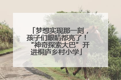 梦想实现那一刻，孩子们眼睛都亮了！“神奇探索大巴”开进桐庐乡村小学