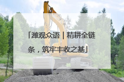潍观众语｜精耕全链条，筑牢丰收之基