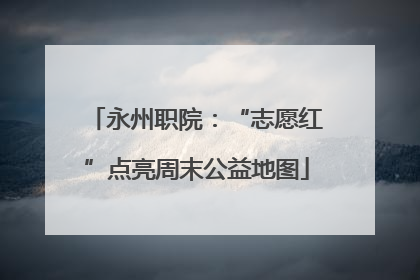 永州职院：“志愿红”点亮周末公益地图