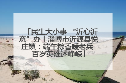 民生大小事 “沂心沂意”办丨淄博市沂源县悦庄镇：端午粽香暖老兵 百岁英雄述峥嵘
