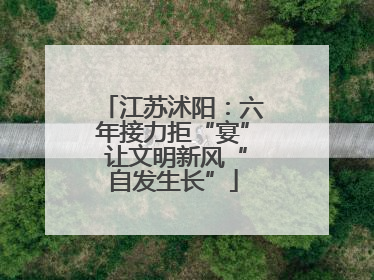 江苏沭阳：六年接力拒“宴” 让文明新风“自发生长”