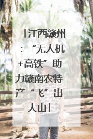 江西赣州：“无人机+高铁”助力赣南农特产“飞”出大山