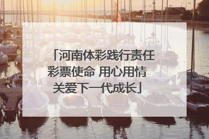 河南体彩践行责任彩票使命 用心用情关爱下一代成长