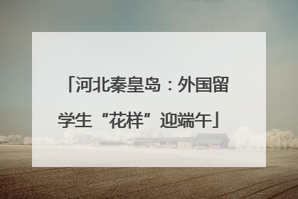 河北秦皇岛：外国留学生“花样”迎端午