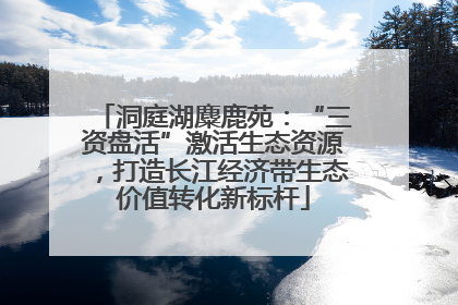 洞庭湖麋鹿苑：“三资盘活”激活生态资源，打造长江经济带生态价值转化新标杆