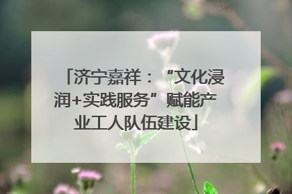 济宁嘉祥：“文化浸润+实践服务”赋能产业工人队伍建设