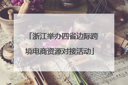 浙江举办四省边际跨境电商资源对接活动