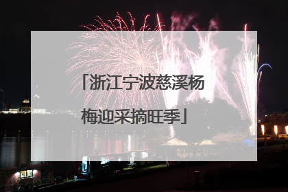 浙江宁波慈溪杨梅迎采摘旺季