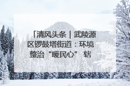 清风头条｜武陵源区锣鼓塔街道：环境整治“暖民心” 辖区面貌“靓”起来