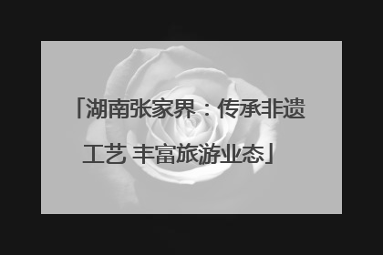 湖南张家界：传承非遗工艺 丰富旅游业态