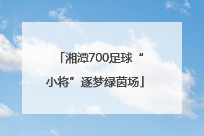 湘潭700足球“小将”逐梦绿茵场