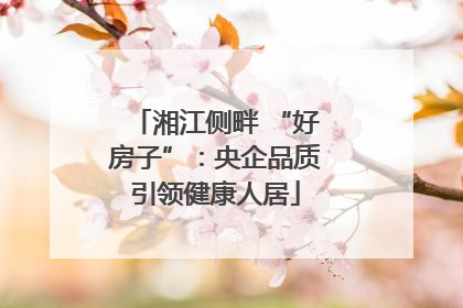 湘江侧畔 “好房子”：央企品质引领健康人居