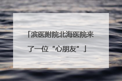 滨医附院北海医院来了一位“心朋友”