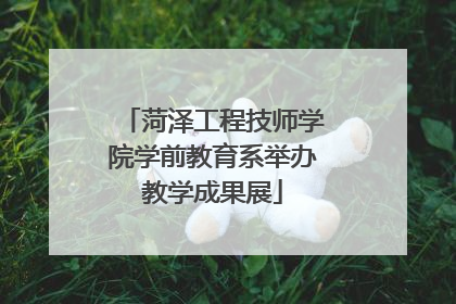 菏泽工程技师学院学前教育系举办教学成果展