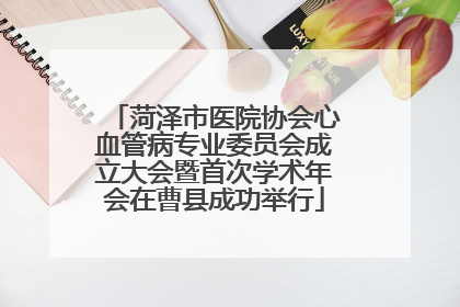 菏泽市医院协会心血管病专业委员会成立大会暨首次学术年会在曹县成功举行