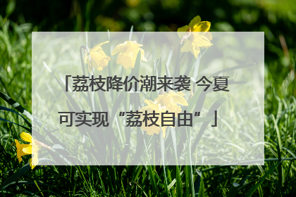 荔枝降价潮来袭 今夏可实现“荔枝自由”