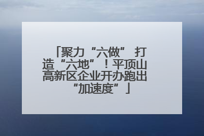 聚力“六做” 打造“六地”！平顶山高新区企业开办跑出“加速度”