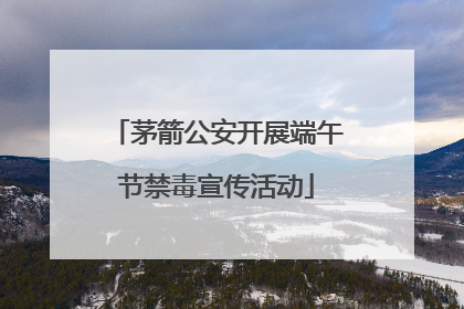 茅箭公安开展端午节禁毒宣传活动