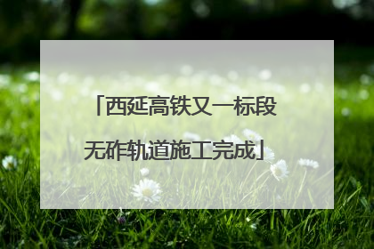 西延高铁又一标段无砟轨道施工完成