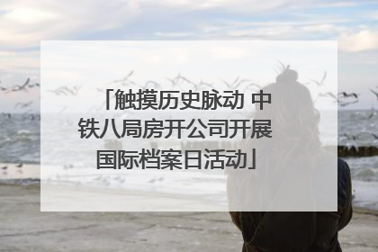 触摸历史脉动 中铁八局房开公司开展国际档案日活动