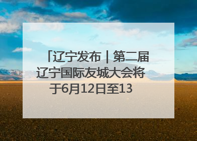 辽宁发布｜第二届辽宁国际友城大会将于6月12日至13日在沈阳举办