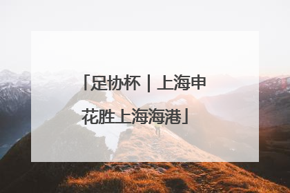 足协杯｜上海申花胜上海海港