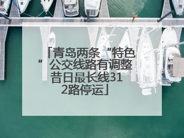 青岛两条“特色”公交线路有调整 昔日最长线312路停运