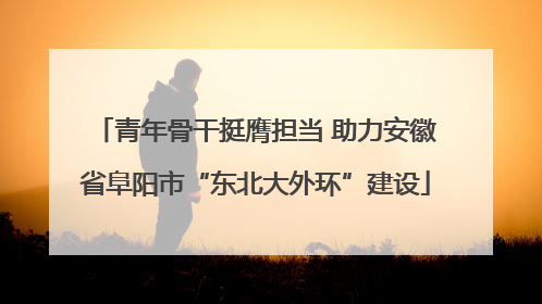 青年骨干挺膺担当 助力安徽省阜阳市“东北大外环”建设