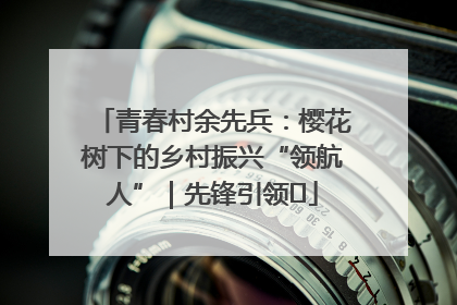 青春村余先兵：樱花树下的乡村振兴“领航人”｜先锋引领⑪