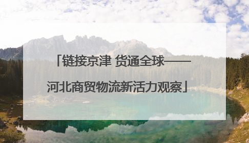 链接京津 货通全球——河北商贸物流新活力观察