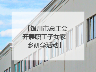 银川市总工会开展职工子女家乡研学活动