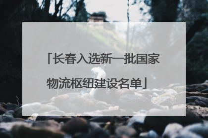 长春入选新一批国家物流枢纽建设名单