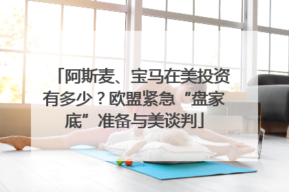 阿斯麦、宝马在美投资有多少？欧盟紧急“盘家底”准备与美谈判