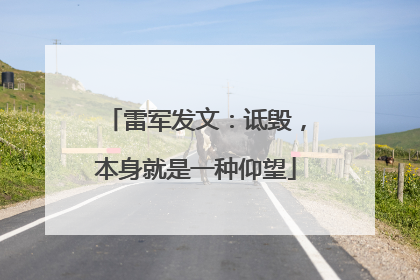 雷军发文：诋毁，本身就是一种仰望