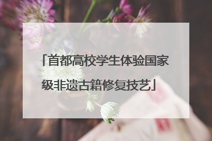 首都高校学生体验国家级非遗古籍修复技艺