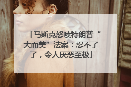 马斯克怒喷特朗普“大而美”法案：忍不了了，令人厌恶至极