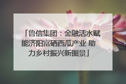 鲁信集团：金融活水赋能济阳富硒西瓜产业 助力乡村振兴新图景