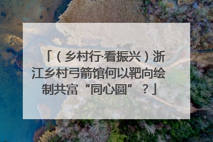 （乡村行·看振兴）浙江乡村弓箭馆何以靶向绘制共富“同心圆”？