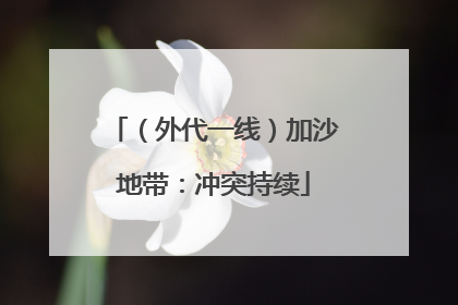 （外代一线）加沙地带：冲突持续