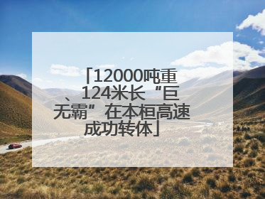 12000吨重、124米长“巨无霸”在本桓高速成功转体